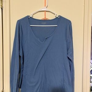 Old Navy Women's Blue Long Sleeve Top